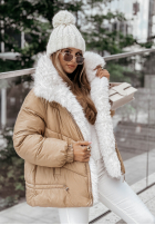 Pikowana Jacke z futerkiem Final Season Camel