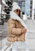 Pikowana Jacke z futerkiem Final Season Camel