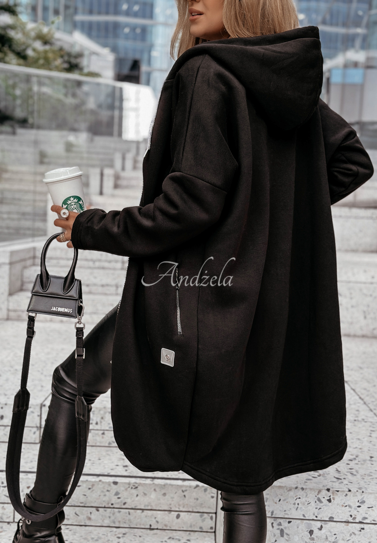 Peaceful Mind long hoodie black