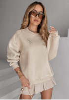 Sweatshirt oversize Be Better Beige