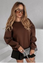 Sweatshirt oversize Be Better Schokoladenbraun