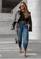 Hose Jeans w panterkę Harmony Hue Blau