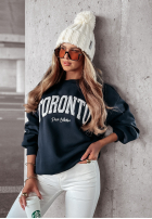 Sweatshirt z napisem Toronto Peace Graphite