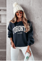 Sweatshirt z napisem Toronto Peace Graphite