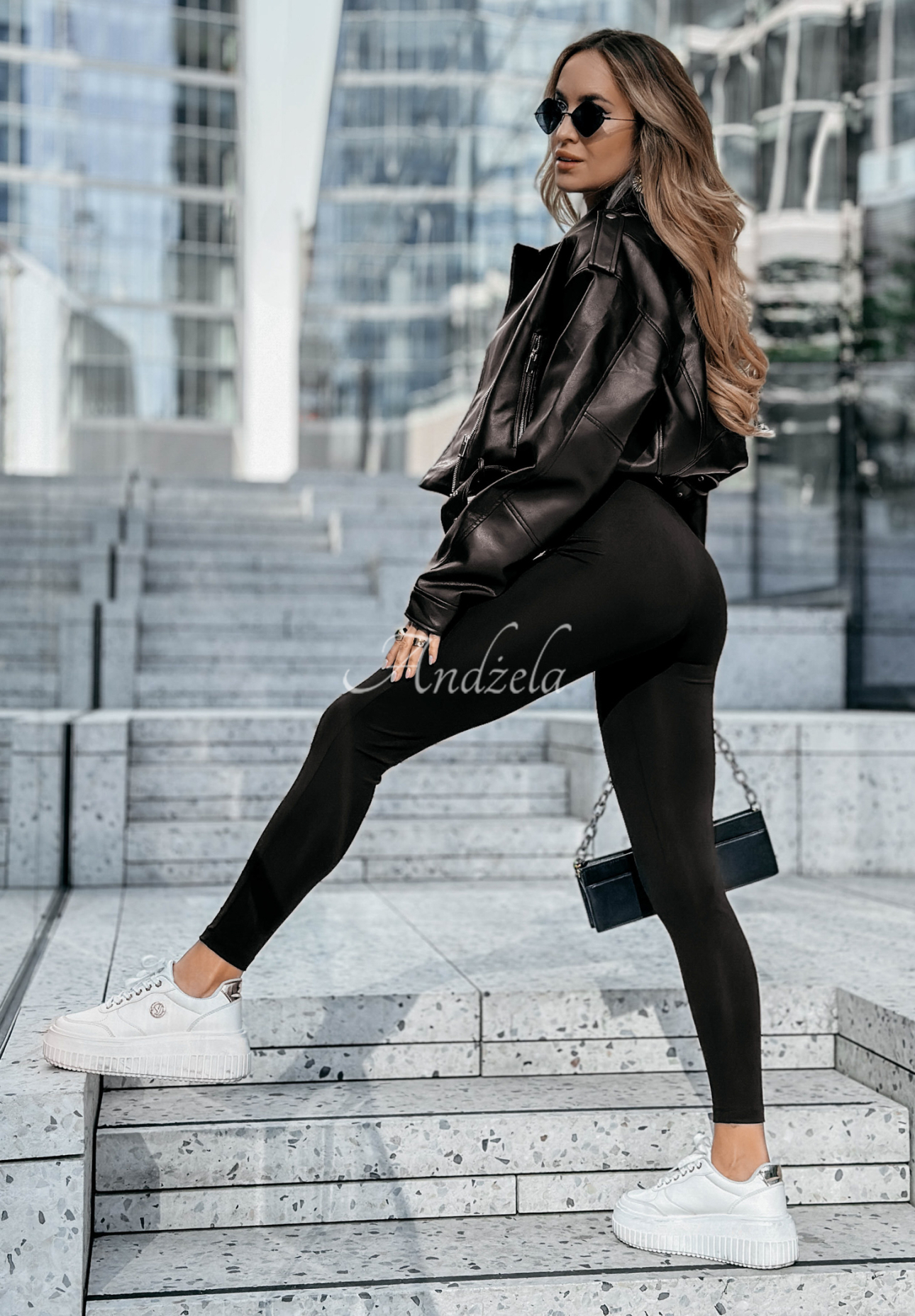 Leggings Determined To Rise Schwarz