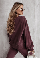 Sweatshirt oversize Everyday Style Burgunderrot