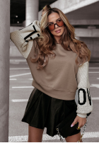 Sweatshirt Lovely Sleeves Beige