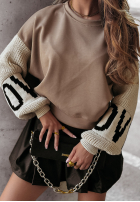 Sweatshirt Lovely Sleeves Beige