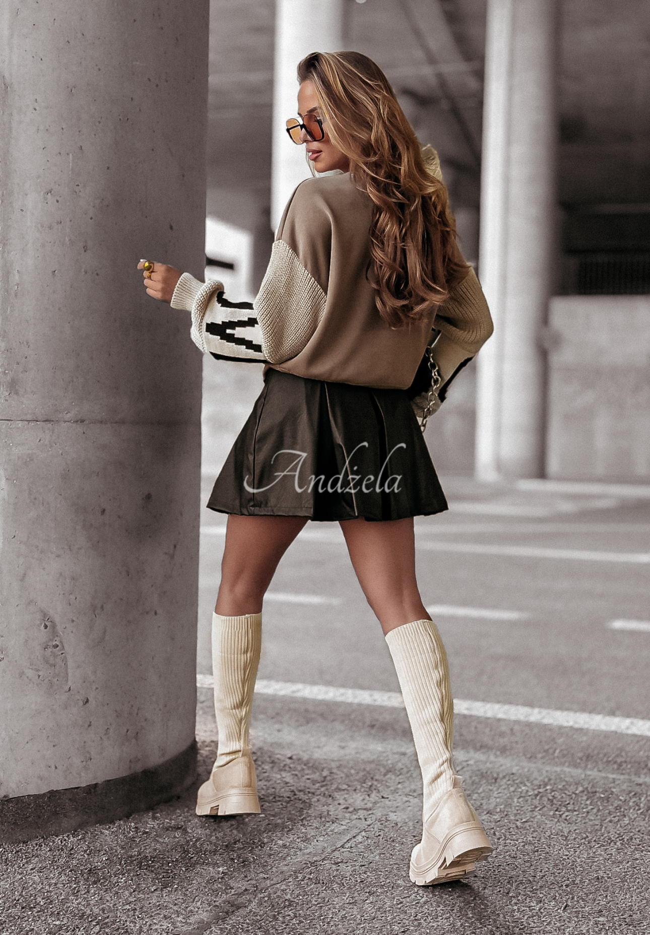 Sweatshirt Lovely Sleeves Beige