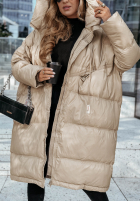 Puchowa Jacke z kapturem Frostbite Chic Beige