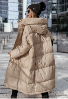 Puchowa Jacke z kapturem Frostbite Chic Beige