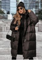 Puchowa Jacke z kapturem Frostbite Chic Schwarz