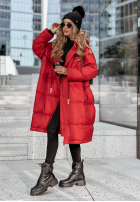 Puchowa Jacke z kapturem Frostbite Chic Rot