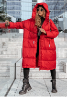 Puchowa Jacke z kapturem Frostbite Chic Rot