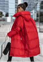 Puchowa Jacke z kapturem Frostbite Chic Rot