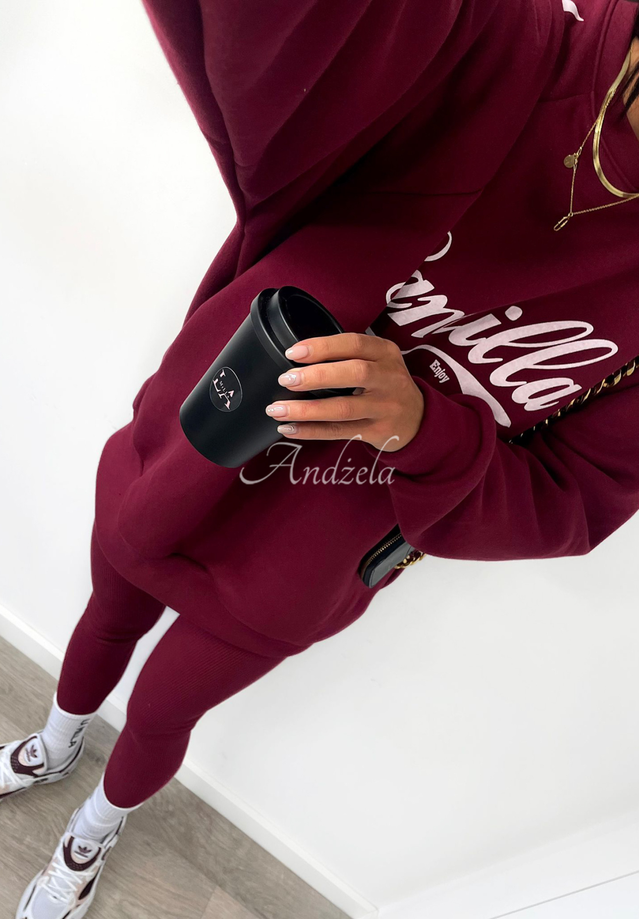 Sweatshirt mit Print La Milla Enjoy Burgunderrot