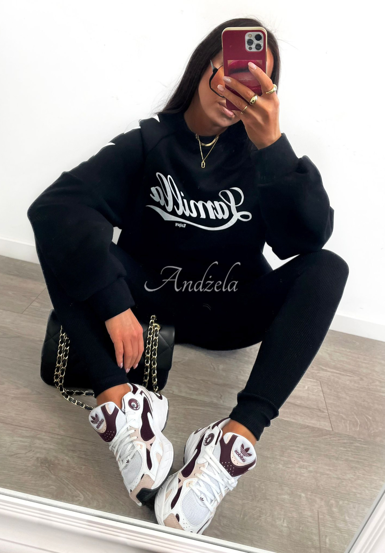 Sweatshirt mit Print La Milla Enjoy Schwarz