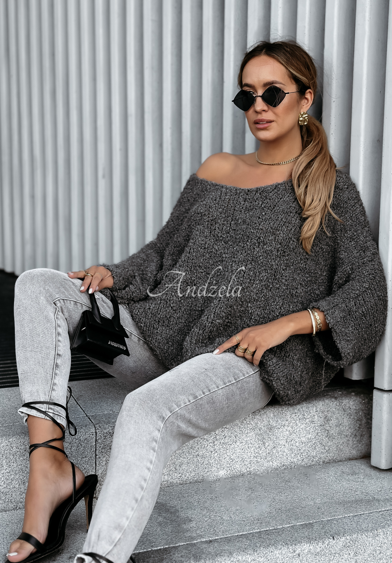 Oversize Pullover Cloudlike Grau