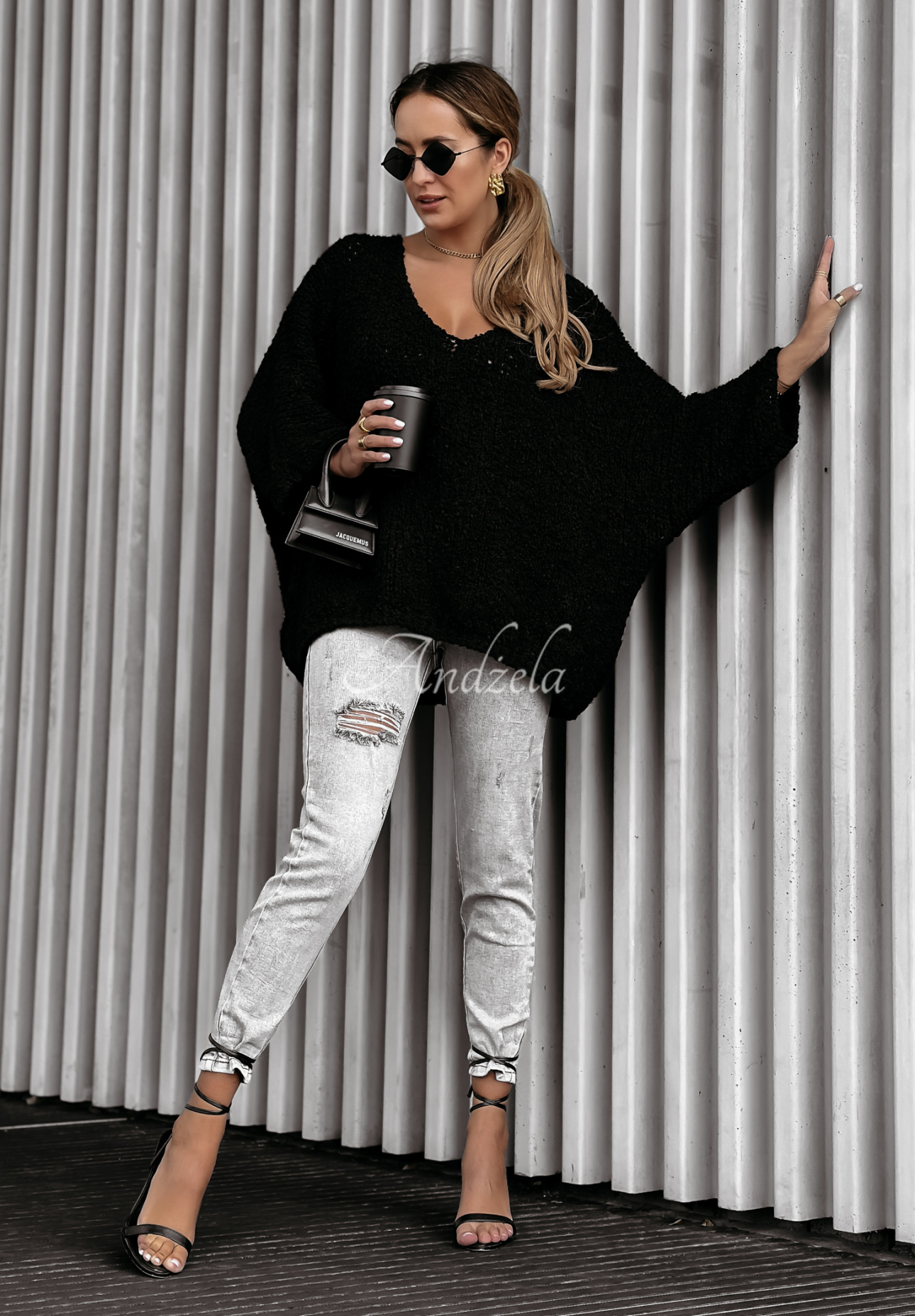 Oversize Pullover Cloudlike Schwarz