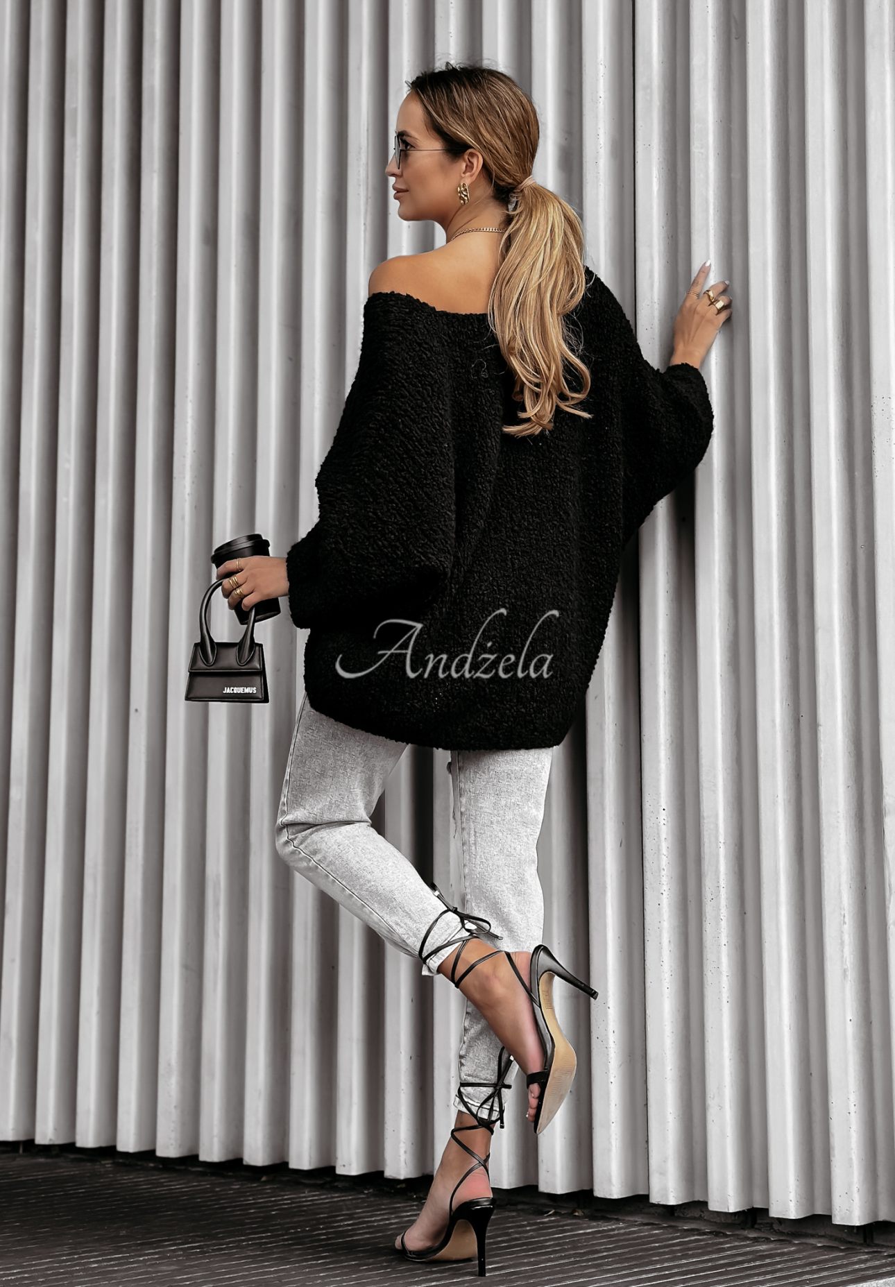 Oversize Pullover Cloudlike Schwarz