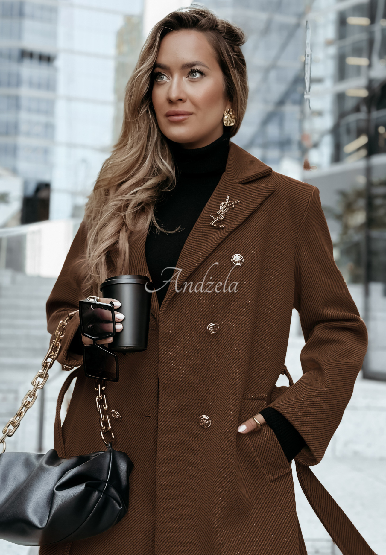 Long coat To Do It chocolate