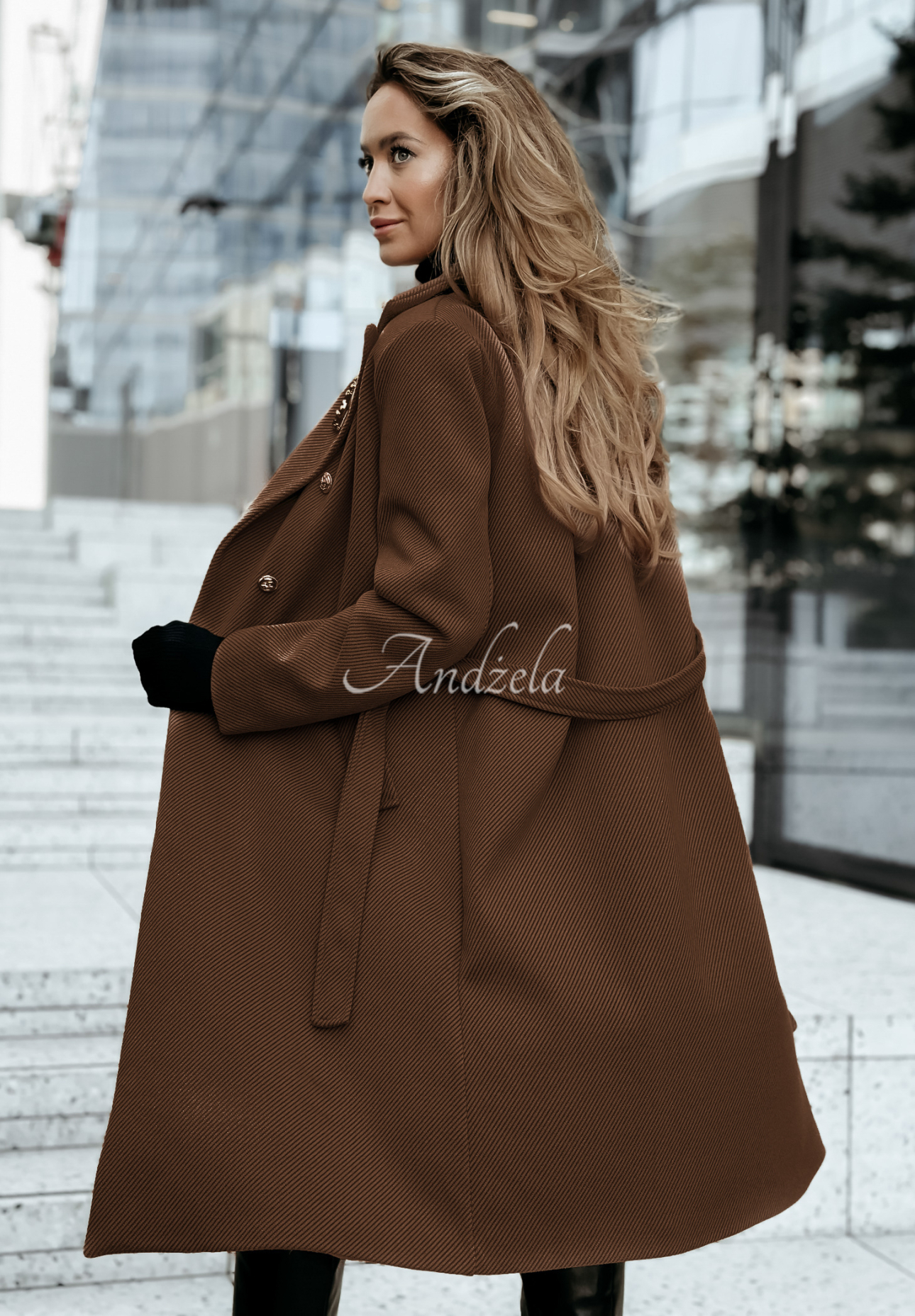 Long coat To Do It chocolate