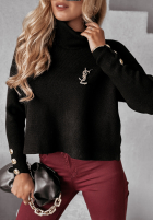 Pullover Rollkragenpullover Mavella Black