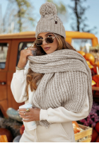 Pleciony Schal Winter Wishes Beige