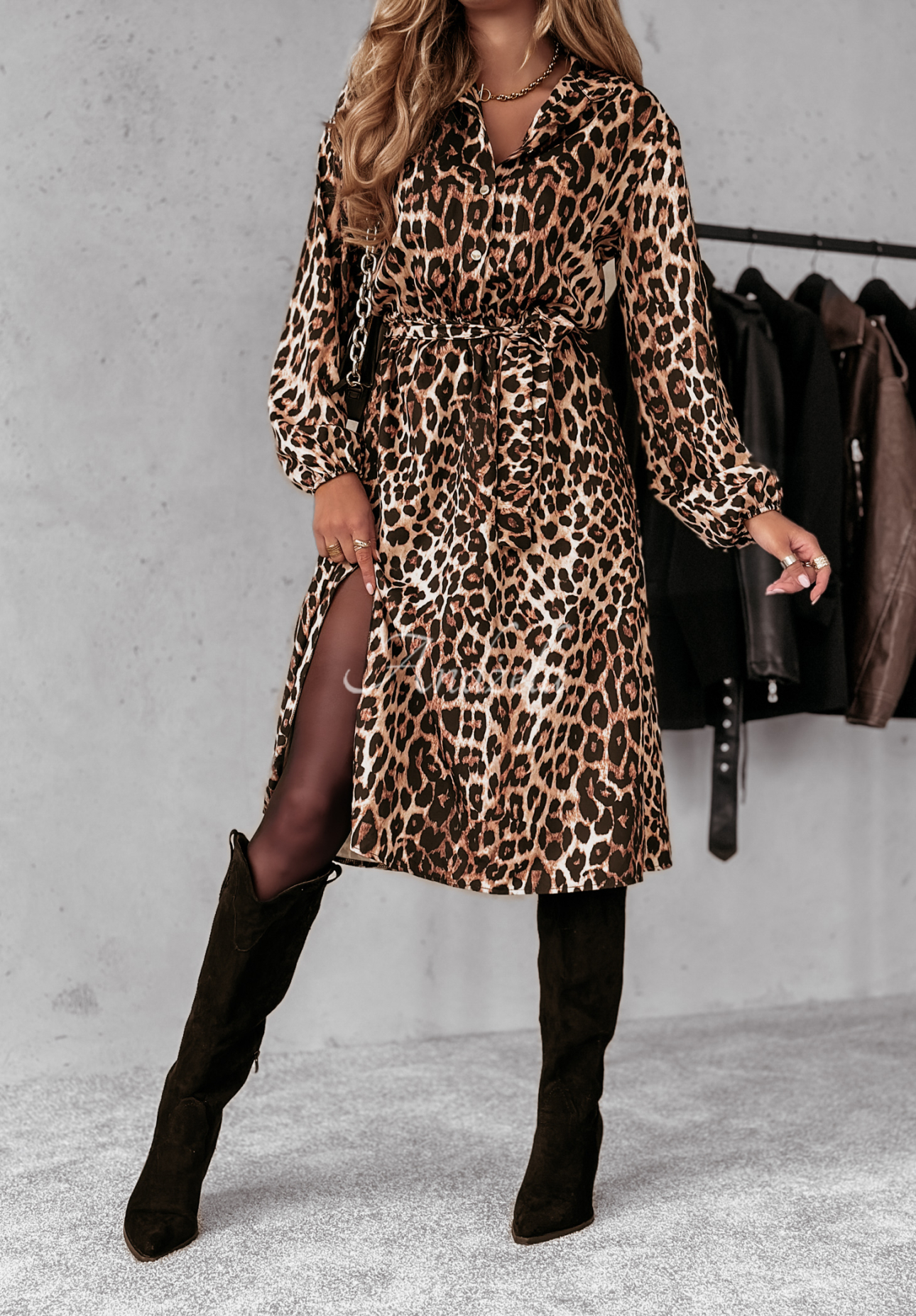 Hemdkleid Hundred Moments Leopardenmuster