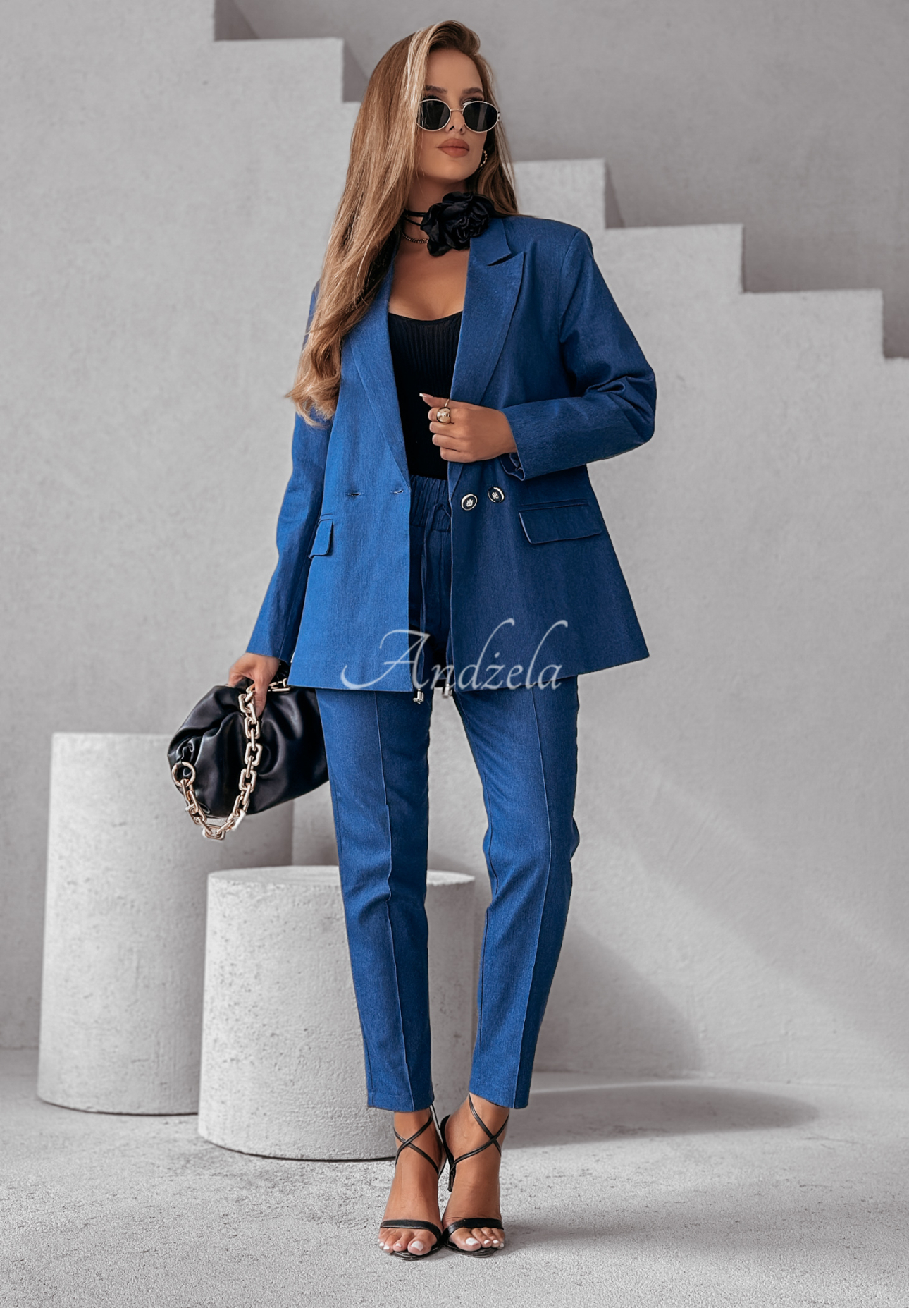 Denim Blazer Whole Story dunkelblau