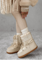 Krótkie Schuhe śniegowce Snow Boot Beige