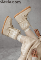 Krótkie Schuhe śniegowce Snow Boot Beige