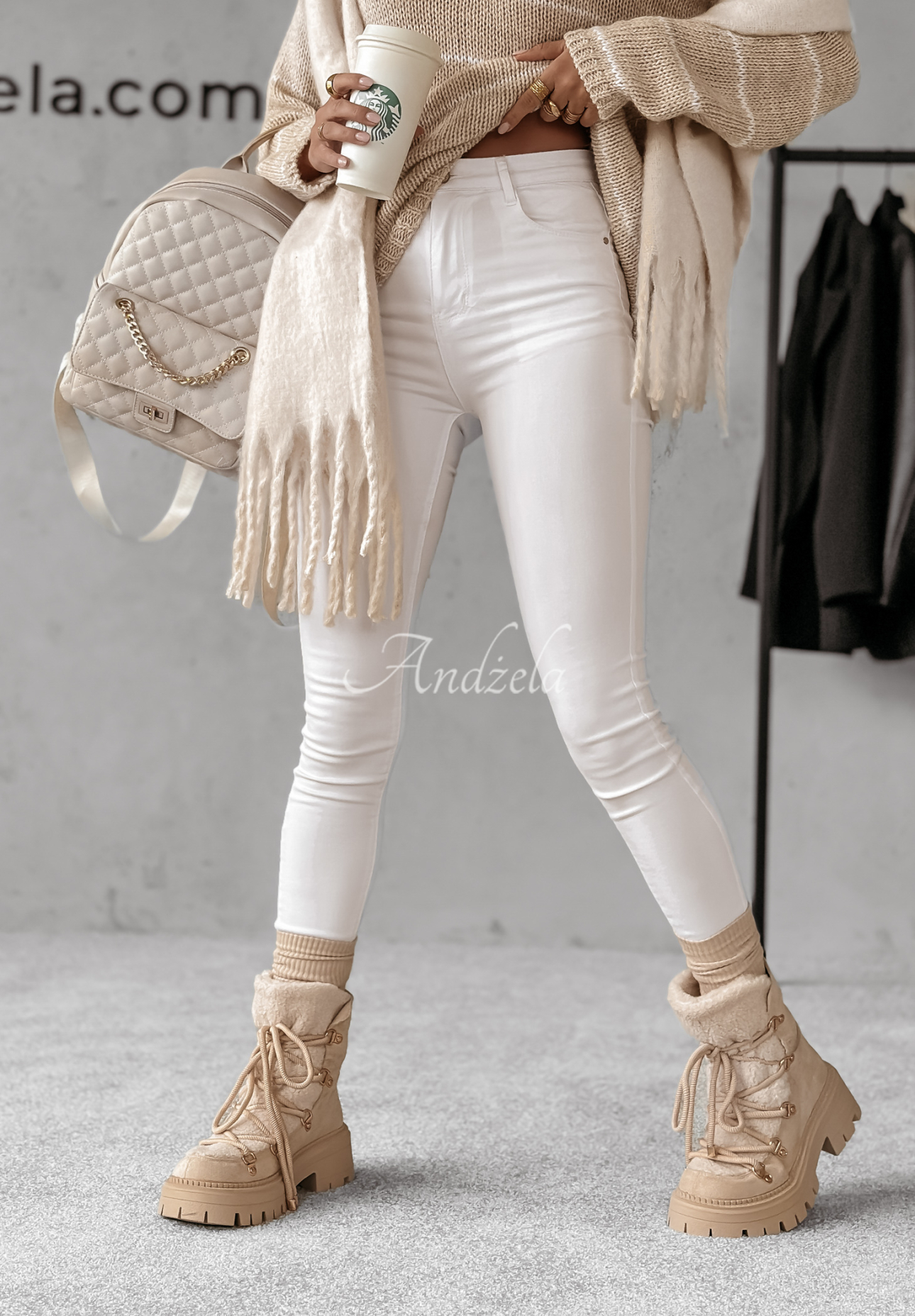 Kendriss skinny jean pants white