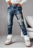 Hose Jeans z naszywką The Best Bear Blau