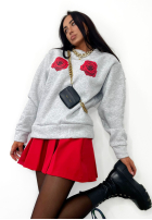 Sweatshirt z nadrukiem La Milla Rosy Things Grau