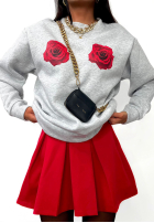 Sweatshirt z nadrukiem La Milla Rosy Things Grau