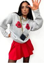 Sweatshirt z nadrukiem La Milla Rosy Things Grau