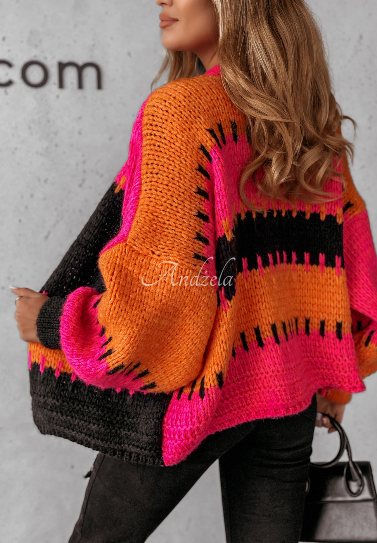 Kurzer Overisze Cardigan Seriously Pretty orange-rosa