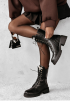 Skórzane Stiefeletten workery Treadwell Schwarz