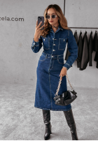 Jeans Kleid Christie ciemnoniebieska