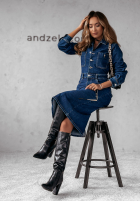 Jeans Kleid Christie ciemnoniebieska