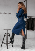 Jeans Kleid Christie ciemnoniebieska