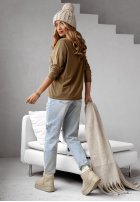 Bluse z nadrukiem Brooklyn 85 Camel