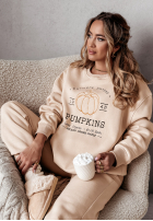 Sweat Set z haftem Pumpkins Beige