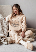 Sweat Set z haftem Pumpkins Beige