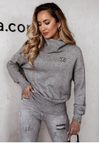 Pullover z golfem Cozy Clouds Grau