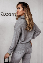 Pullover z golfem Cozy Clouds Grau