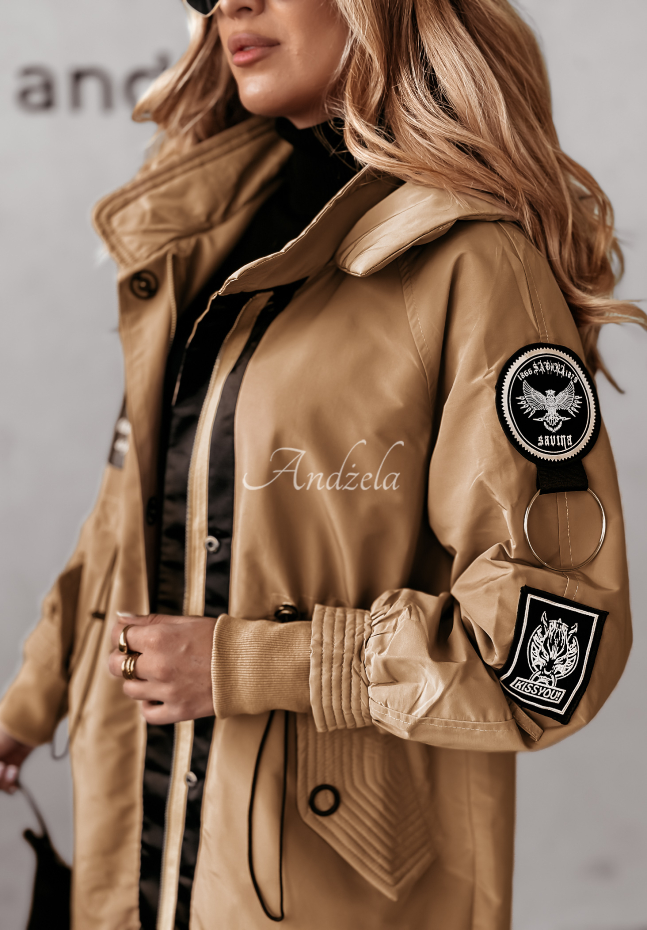 Parka-Jacke mit Kapuze Point Of View Camel