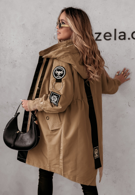 Parka-Jacke mit Kapuze Point Of View Camel