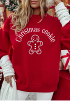 Świąteczna Sweatshirt z nadrukiem Christmas Cookie Rot